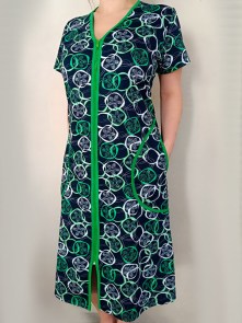 Халат на молнии с карманами