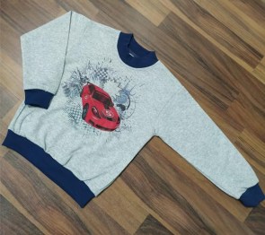 Джемпер сірий з накатом