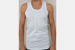 Майка белая мужская