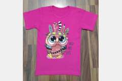 Футболки малиновые с рисунком