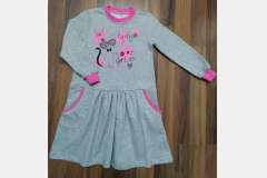 Сукня з малюнком та кишенями