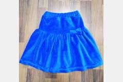 Юбка велюр с бантом