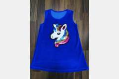 Сарафан велюр с нашивкой