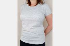 Футболка сірий меланж жіноча