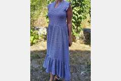 Платье макси с рюшей