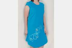 Туника однотонная с накатом