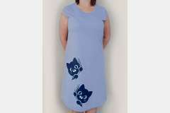 Туника однотонная с накатом